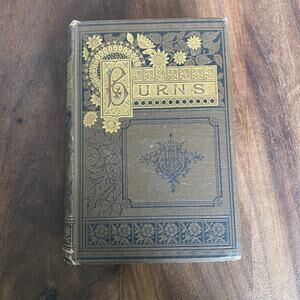 Antique Complete Poetical Works of Robert Burns Poetry Book Thomas Crowell